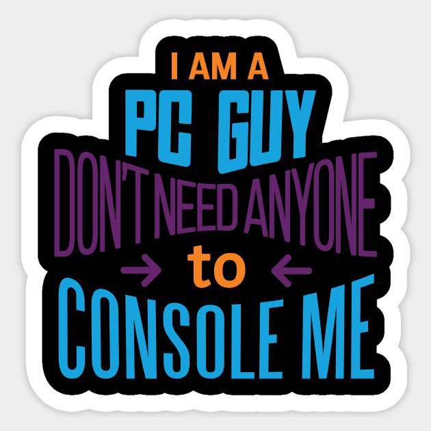 PC Guy Sticker by Imaginariux